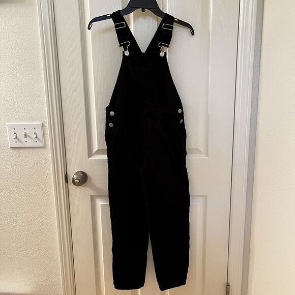 Zara Kids + LILMCKIMM MMXXII Black Twill Denim Overalls Alastair McKimm SZ Small - Picture 1 of 14